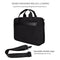 Expandable Laptop Bag - Waterproof Oxford Cloth Detachable Shoulder Strap - Black