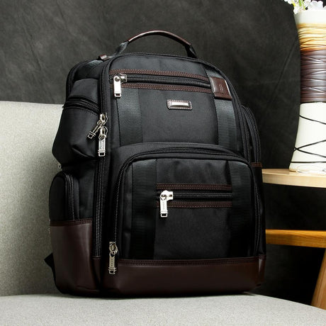 Large Capacity Multi-Layer Laptop Backpack With Breathable Design - 15.6 Inch Black - 35X20X43Cm