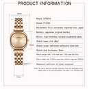 Women Oval Dial Quartz Watch With Simple Bar Scale