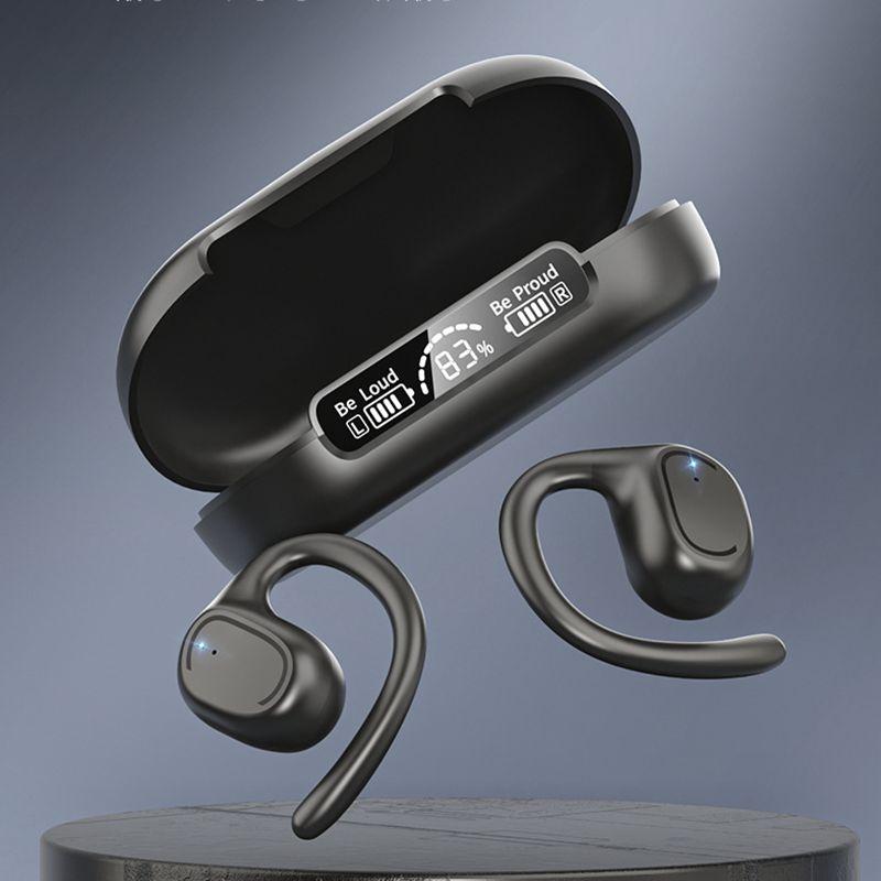 Waterproof Wireless Sports Bluetooth Earphones With Led Display