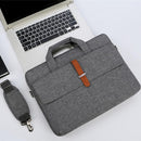 13-13.3 Inch Multifunctional Laptop Bag - Durable Shoulder & Handheld Design - Gray