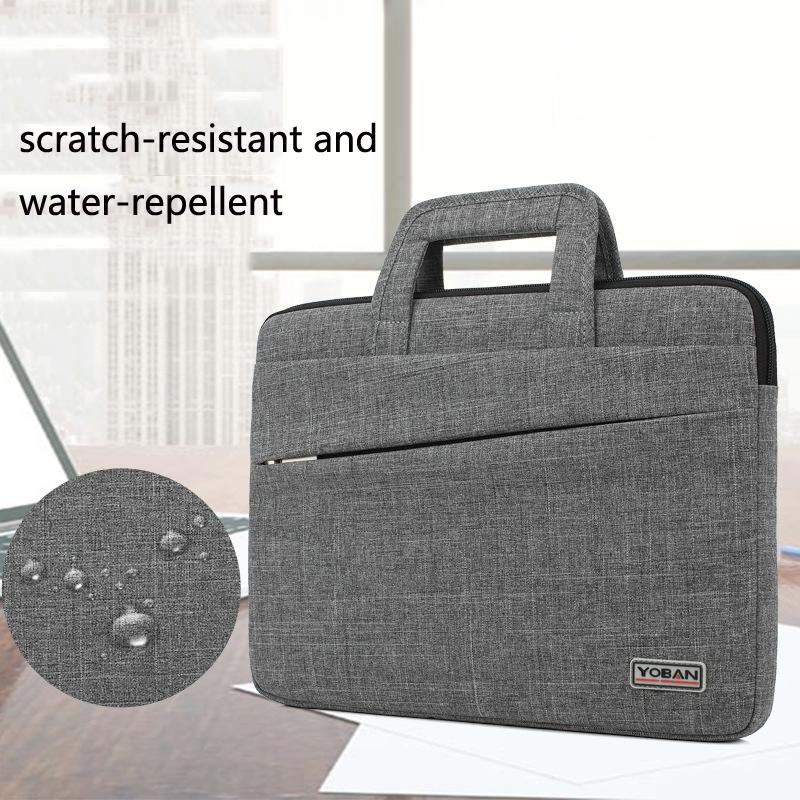 Waterproof Casual Laptop Bag For Business - 14 Inch Dark Gray