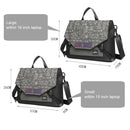 Anti-Drop Crossbody Laptop Bag - Fits 13.3-16 Inch - Airbag Protection - Black Gray Equation