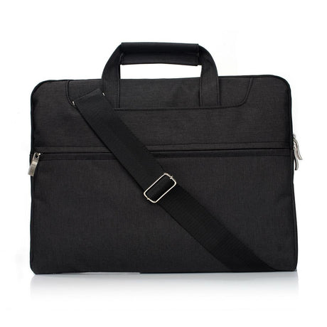 11.6 Inch Laptop Bag - Portable One Shoulder Zipper For Macbook Samsung Sony Dell Alienware Chuwi Asus Hp - Black