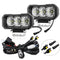 40W 9V - 30V 5 Inch Waterproof 3 - Eye Headlight - Spotlight Yellow Light