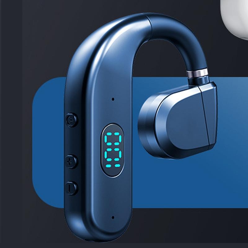 Wireless Bluetooth Headphone With Digital Display - Black