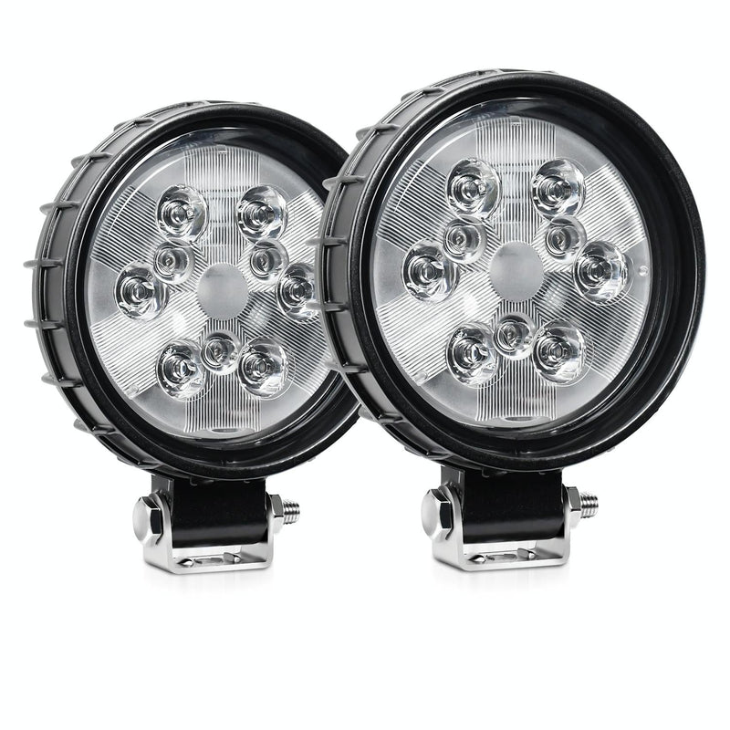 12W 9 - 30V Car Mixed Light Work Light With Wire Set - Round