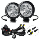 12W 9 - 30V Car Mixed Light Work Light With Wire Set - Round