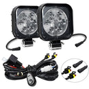 12W 9 - 30V Car Mixed Light Work Light With Wire Set - Round