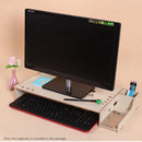 Wood Monitor Stand With Keyboard Storage - Tbd049404601B