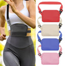 Waterproof Nylon Chest Bag For Outdoor Sports Running Mobile Phone Pocket - Pink