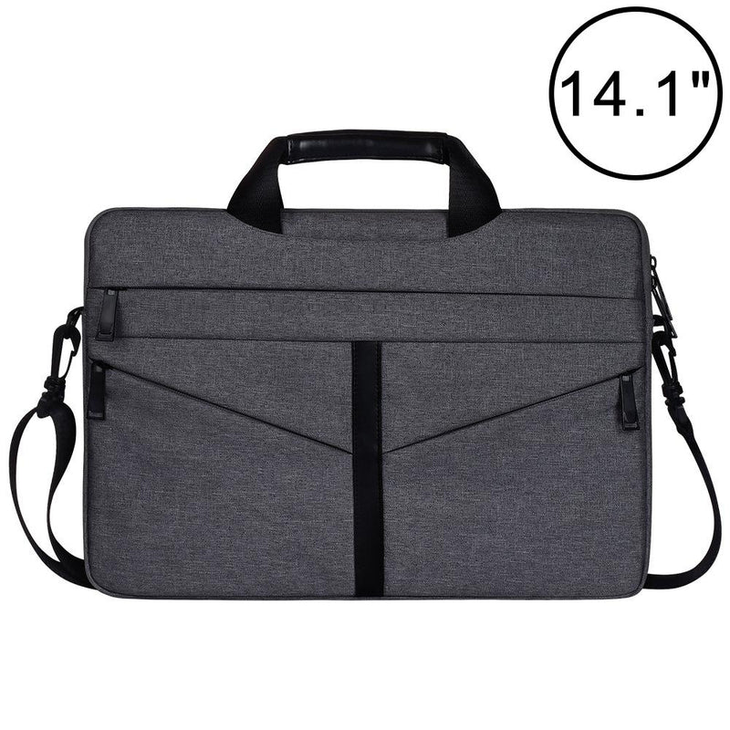 Stylish Zipper Laptop Bag With Shoulder Strap - Durable & Breathable - Black