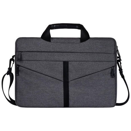 Stylish Zipper Laptop Bag With Shoulder Strap - Durable & Breathable - Black