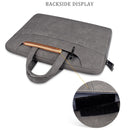 13.3 Inch Detachable Shoulder Laptop Bag - Frosted Pu Business - Light Gray