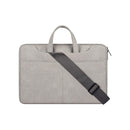 13.3 Inch Detachable Shoulder Laptop Bag - Frosted Pu Business - Light Gray