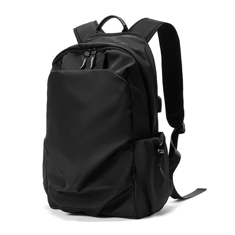 Multifunctional Oxford Laptop Backpack In Black