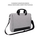 Waterproof Oxford Cloth Laptop Bag With Concealed Handle & Luggage Tie Rod - Black