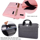 14.1 Inch Laptop Handheld Briefcase Storage Bag - No Shoulder Strap - Grey