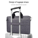 14.1 Inch Laptop Handheld Briefcase Storage Bag - No Shoulder Strap - Grey