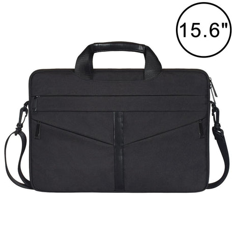 Stylish Zipper Laptop Bag With Shoulder Strap - Durable & Breathable - Black