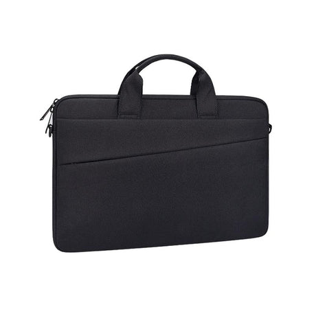 Portable 13.3 Laptop / Tablet Bag With Dual Pockets And Soft Handle - Black