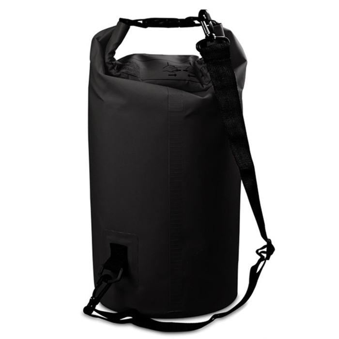 Waterproof Single Shoulder Bag Dry Sack 10L Capacity - Black