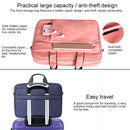 15.6 Inch Laptop One-Shoulder Handbag With Waterproof Anti-Theft Design And Suitcase Belt - Black