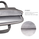 15.6 Inch Detachable Shoulder Laptop Bag - Frosted Pu Business - Light Gray