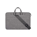 15.6 Inch Detachable Shoulder Laptop Bag - Frosted Pu Business - Light Gray