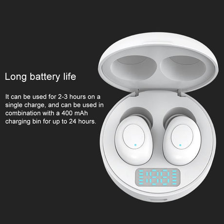 Wireless Earphones With Led Charging Box - J1 Tws - Black