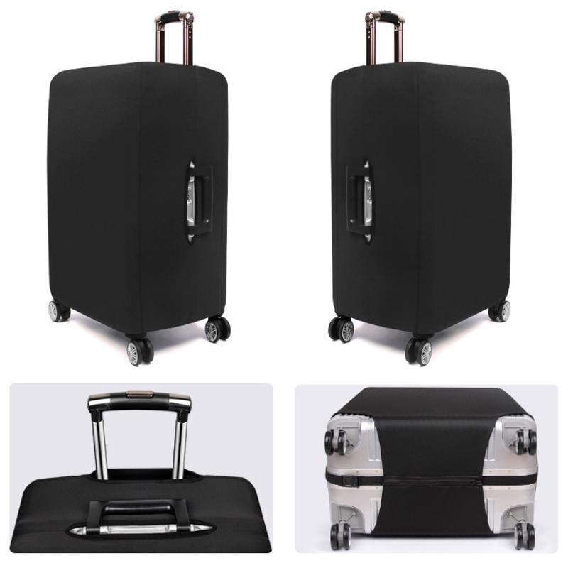 Xl Thickened Stretch Luggage Cover - Dust-Proof & Wear-Resistant - Black