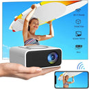 Wireless & Wired Mini Lcd Projector - 24 Ansi Lumens - 320X240 - Same Screen - White