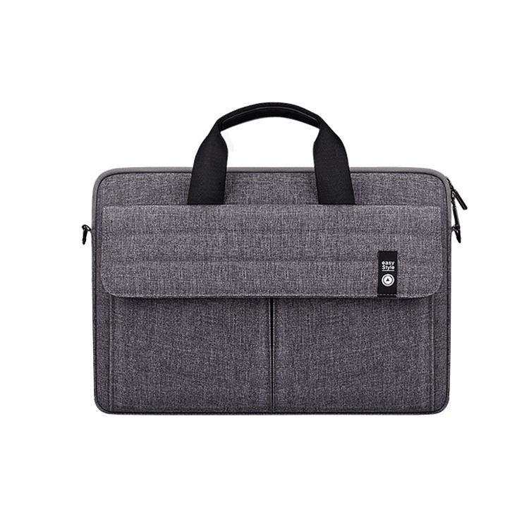 15.6 Inch Laptop Handheld Briefcase Storage Bag - No Shoulder Strap - Grey