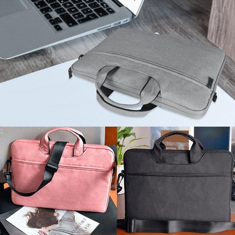 Hidden Portable One-Shoulder Handbag For 14.1 Laptops - Waterproof Oxford Cloth - Black