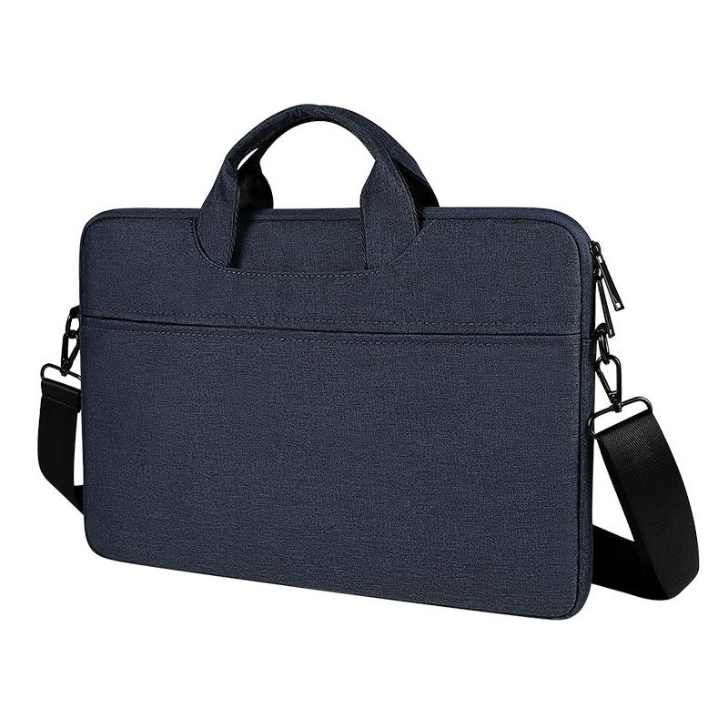 Hidden Portable One-Shoulder Handbag For 14.1 Laptops - Waterproof Oxford Cloth - Black