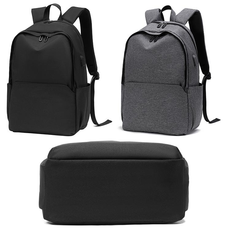 Multifunctional Fabric Oxford Laptop Backpack - Black