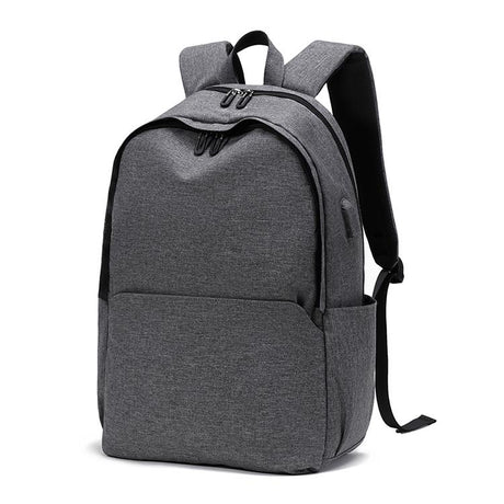 Multifunctional Fabric Oxford Laptop Backpack - Black