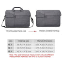 13.3 Inch Laptop Handbag With Hidden Strap And Suitcase Belt - Waterproof And Tear-Resistant - Black