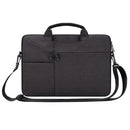 14.1 Inch Laptop Handbag With Hidden Strap And Suitcase Belt - Waterproof And Tear-Resistant - Black