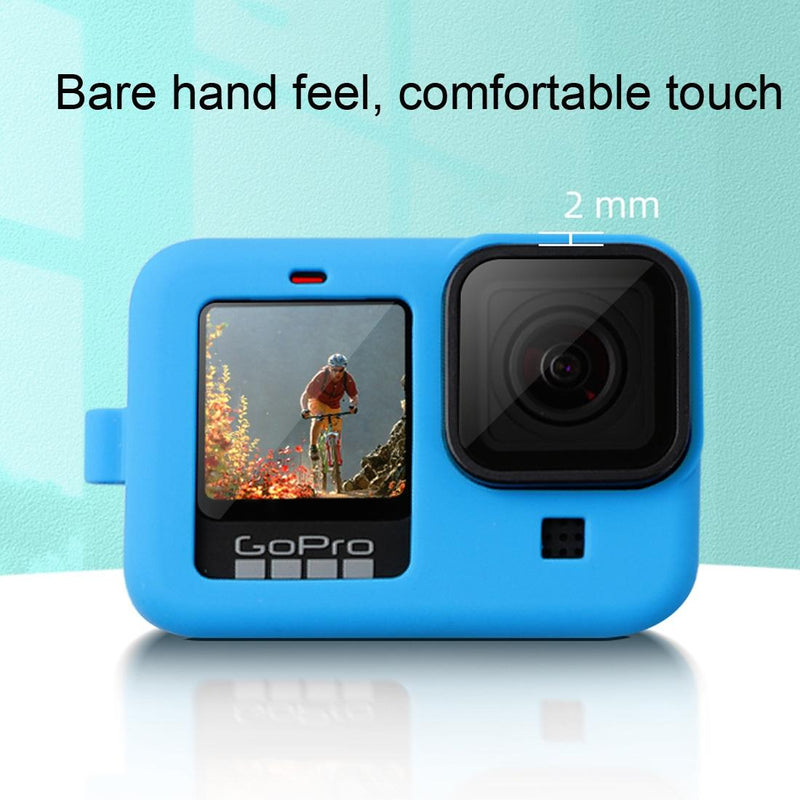 Silicone Case With Wrist Strap And Lens Cover For Gopro Hero10 / 9