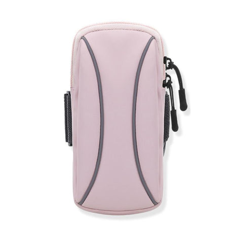 Waterproof Running Arm Bag For Mobile Phones Pouch For Outdoor Activities - Pink