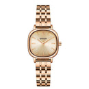 Women Oval Dial Quartz Watch With Simple Bar Scale