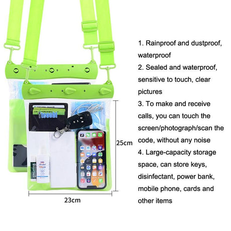 Waterproof Shoulder Messenger Bag For Sundries Phone Compatible - White