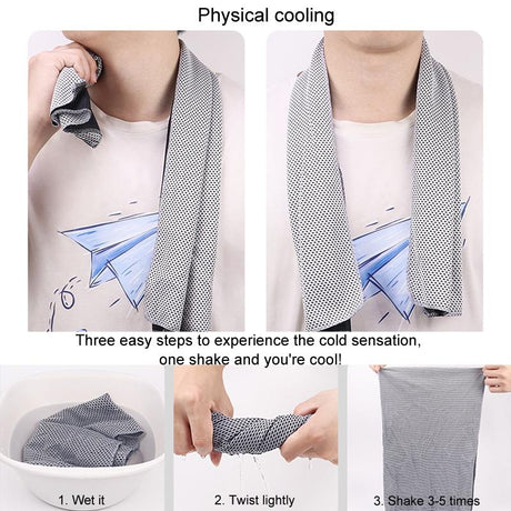 Portable Quick Dry Sports Towel Set With Silicone Sleeve And Storage Bag - 30X80Cm - Grey - 30X80Cm