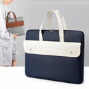 Stylish Pu Leather Laptop Bag - Briefcase Cover - Grey - 14 Inch