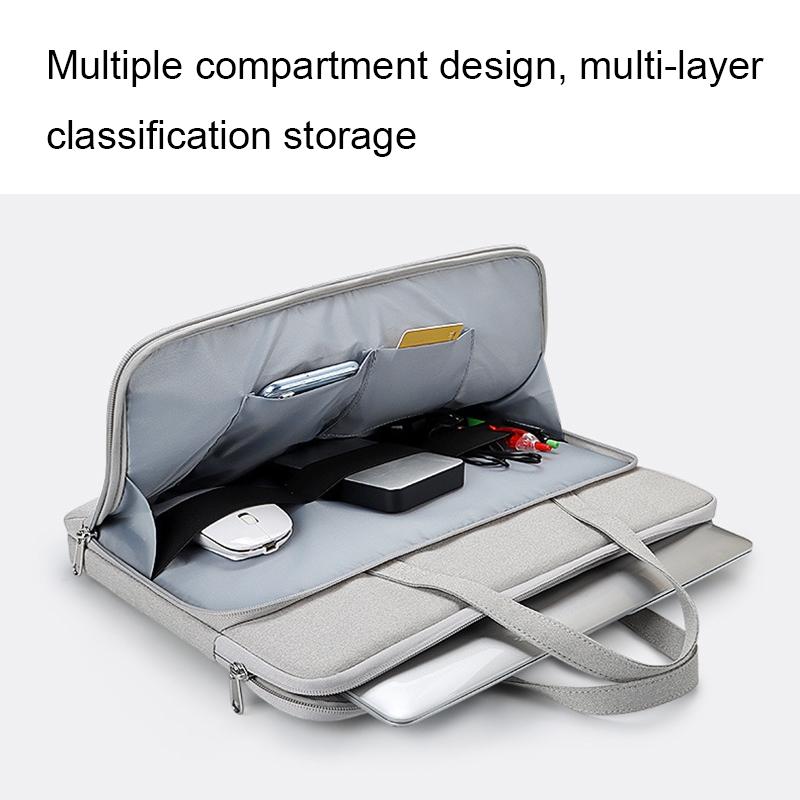 13.3 Inch Waterproof Laptop Bag - Durable And Stylish - Elegant Gray