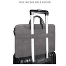 13.3 Inch Detachable Shoulder Laptop Bag - Frosted Pu Business - Dark Gray