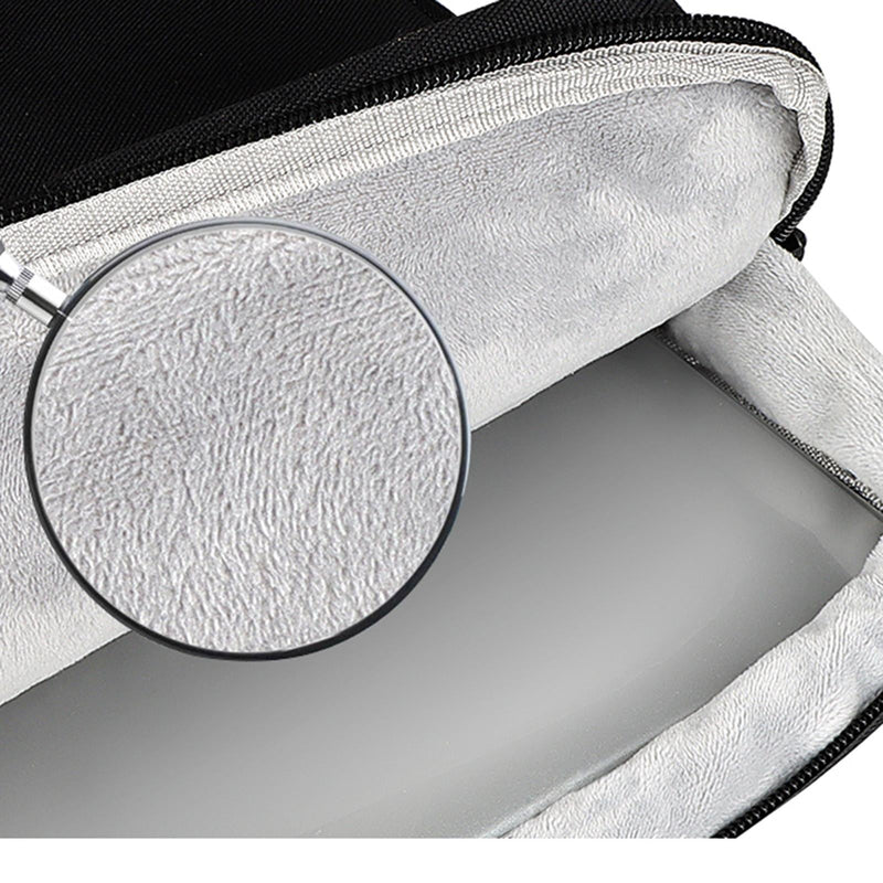 13.3 Inch Detachable Shoulder Laptop Bag - Thickened Polyester - Silver Gray