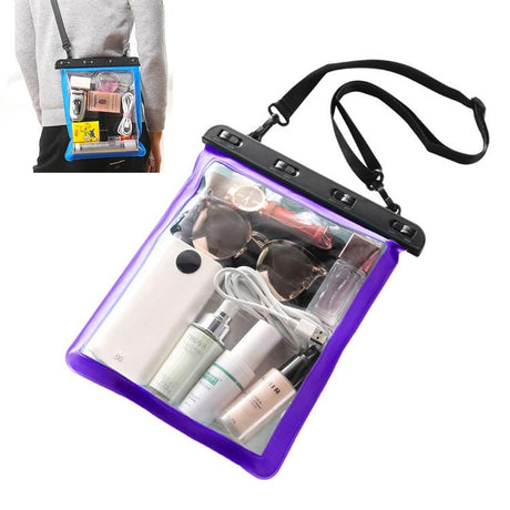 Waterproof Single Shoulder Bag For Mobile Phone Small Objects Multipurpose Design - Purple