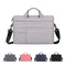 14.1-15.4 Inch Portable Laptop Shoulder Bag In Oxford Cloth & Nylon - Hemp Gray